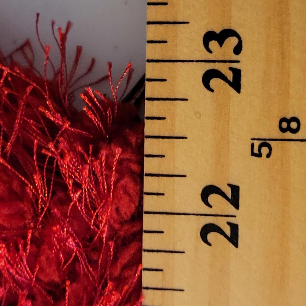 Vince Camuto Tulip Red Eyelash Tinsel Cowlneck Sweater Women Size XL NWT - Picture 4 of 9